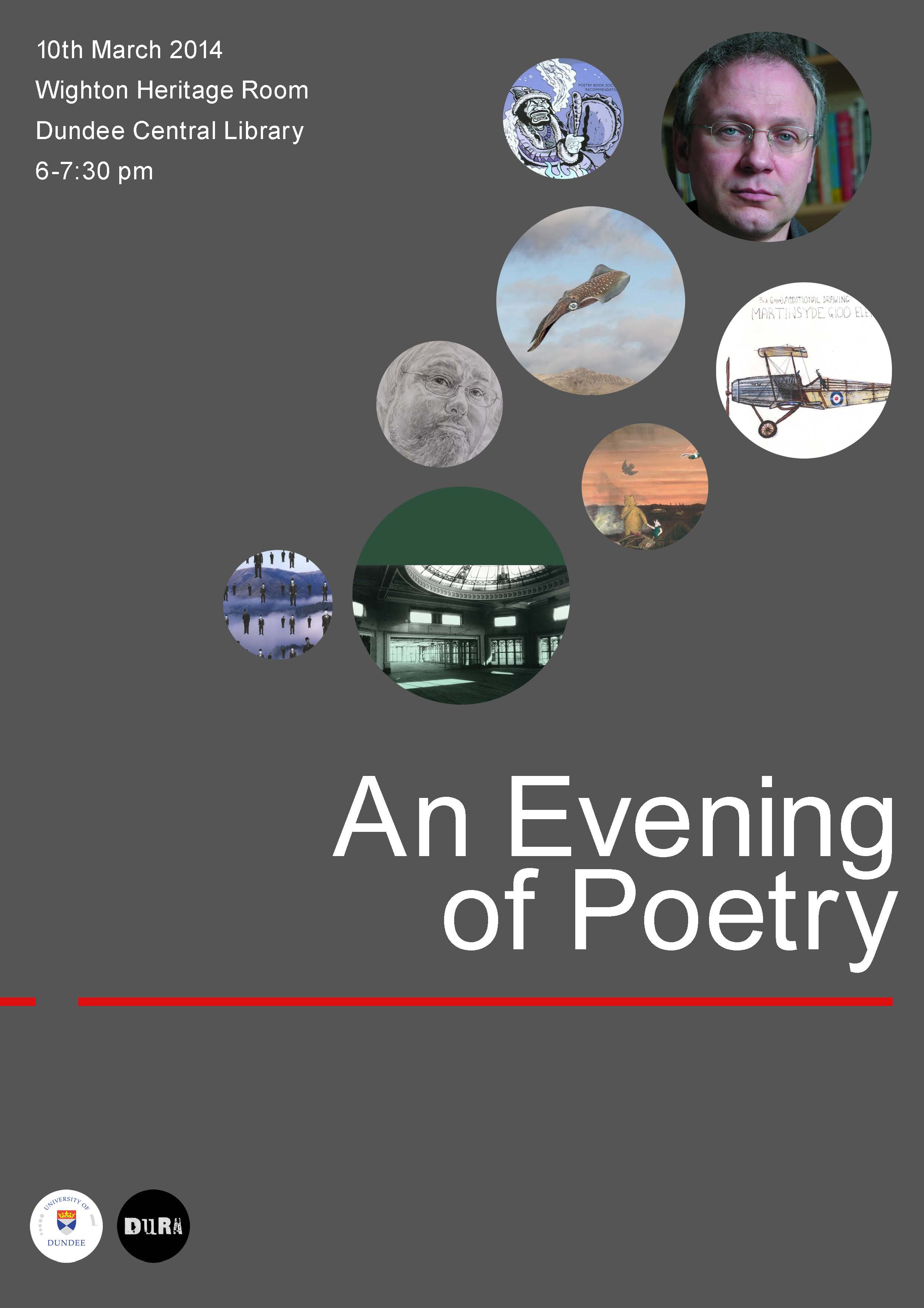 Featured image of A DURA Evening of Poetry: Simon Jenner and W N Herbert (10th March)